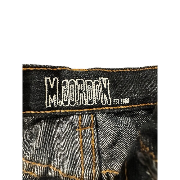 M. Gordon Jeans Womens Size 12 Blue Dark Wash Western Cowboy‎ Denim Straight Leg - Picture 7 of 11